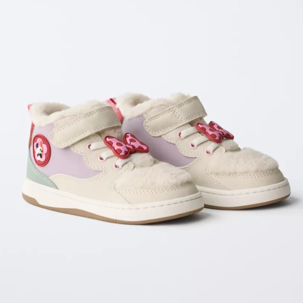 Minnie Mouse Disney Fleece High Top Sneakers